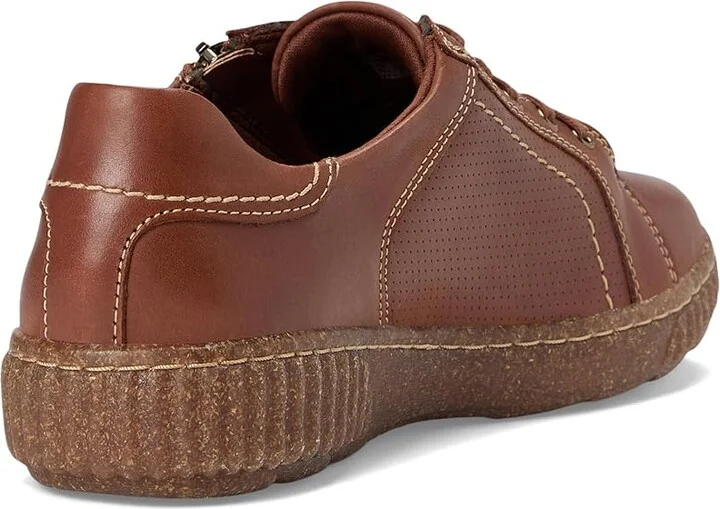 Clarks Caroline Janna Women's Shoes Tan Leather : 8 B - Medium - Image 4