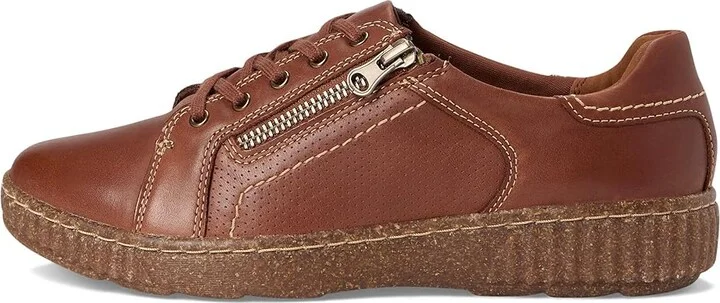 Clarks Caroline Janna Women's Shoes Tan Leather : 8 B - Medium - Image 6