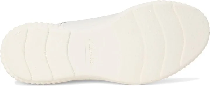 Clarks Caroline Janna Women's Shoes White Leather : 8 D - Wide - Image 3
