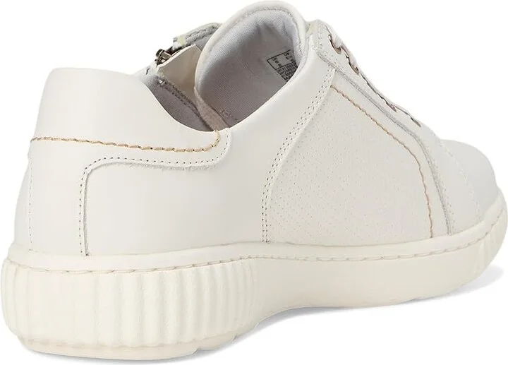 Clarks Caroline Janna Women's Shoes White Leather : 8 D - Wide - Image 4
