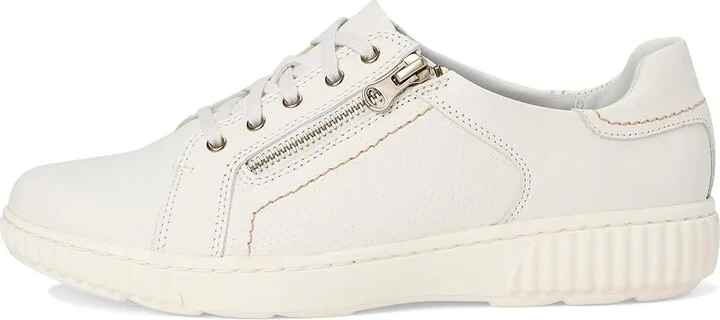 Clarks Caroline Janna Women's Shoes White Leather : 8 D - Wide - Image 6