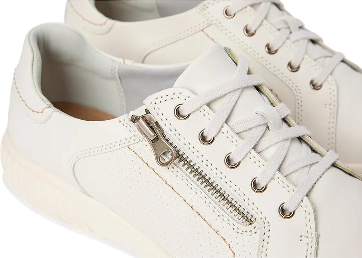 Clarks Caroline Janna Women's Shoes White Leather : 8 D - Wide - Image 7