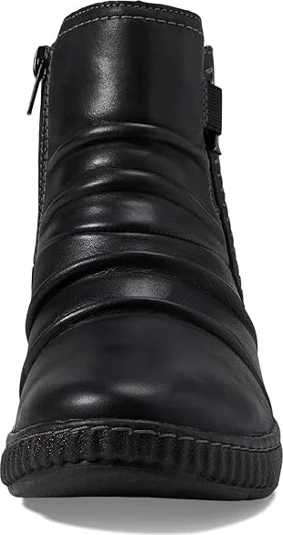 Clarks Caroline Orchid Women's Boots Black Leather : 9 B - Medium - Image 2