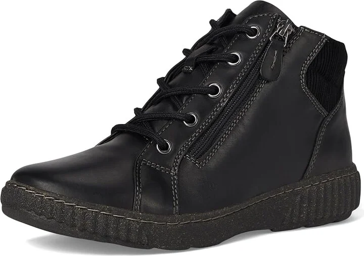 Clarks Caroline Park Women's Boots Black Combi Leather : 5 B - Medium, Textile/Leather - Image 5