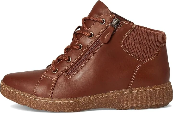 Clarks Caroline Park Women's Boots Tan Combi Leather : 6.5 B - Medium, Textile/Leather - Image 6
