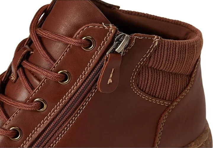 Clarks Caroline Park Women's Boots Tan Combi Leather : 6.5 B - Medium, Textile/Leather - Image 7