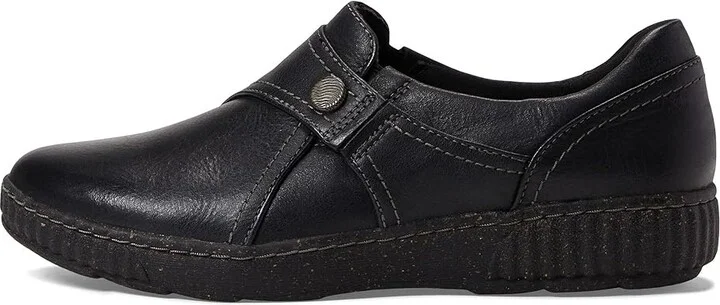 Clarks Caroline Pearl Women's Shoes Black Leather : 5 B - Medium - Image 6