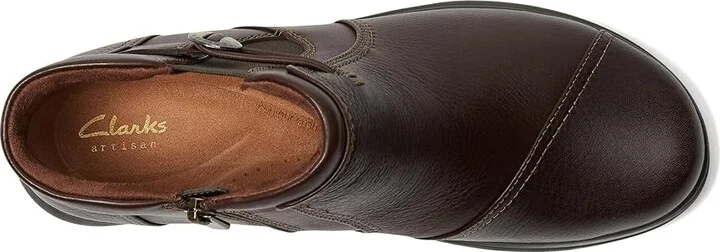 Clarks Certina Joy Women's Boots Dark Brown Leather : 8.5 B - Medium - Image 2