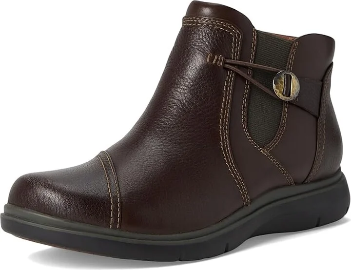 Clarks Certina Joy Women's Boots Dark Brown Leather : 8.5 B - Medium - Image 5