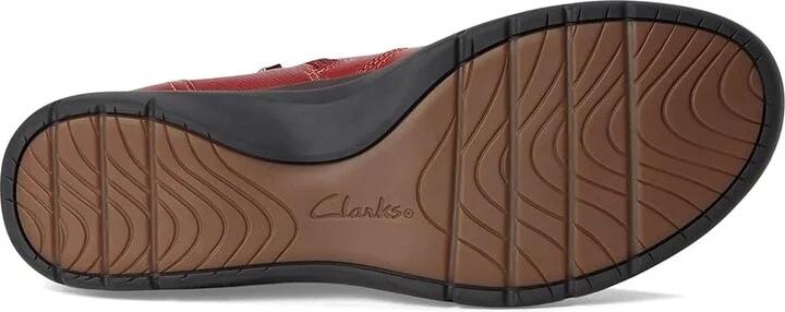 Clarks Certina Joy Women's Boots Red Leather : 7.5 C - Wide - Image 3