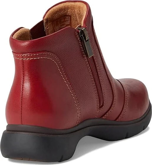 Clarks Certina Joy Women's Boots Red Leather : 7.5 C - Wide - Image 4