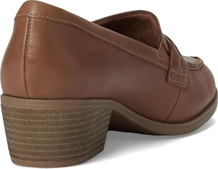 Clarks Charlten Echo High Women's Heels Dark Sand Leather : 11 D - Wide, Leather/Rubber - Image 4
