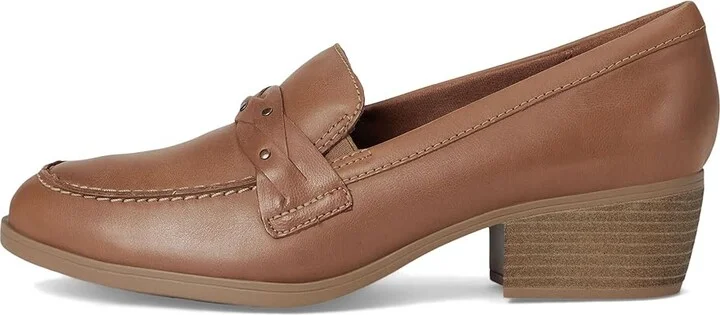 Clarks Charlten Echo High Women's Heels Dark Sand Leather : 11 D - Wide, Leather/Rubber - Image 6