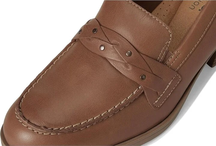 Clarks Charlten Echo High Women's Heels Dark Sand Leather : 11 D - Wide, Leather/Rubber - Image 7