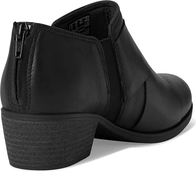 Clarks Charlten Gema Women's Flat Shoes Black Leather : 6.5 D - Wide, Leather/Rubber - Image 4