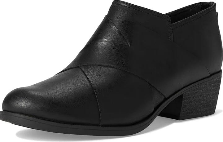 Clarks Charlten Gema Women's Flat Shoes Black Leather : 6.5 D - Wide, Leather/Rubber - Image 5
