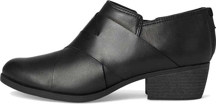 Clarks Charlten Gema Women's Flat Shoes Black Leather : 6.5 D - Wide, Leather/Rubber - Image 6