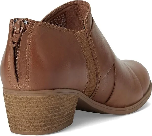 Clarks Charlten Gema Women's Flat Shoes Dark Sand Leather : 7 B - Medium, Leather/Rubber - Image 4