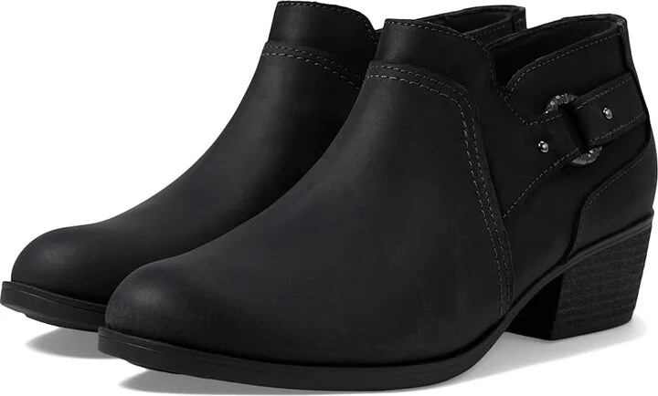 Clarks Charlten Grace Women's Boots Black Oily : 7 D - Wide, Leather
