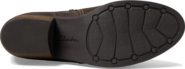 Clarks Charlten Grace Women's Boots Taupe Oily : 5.5 B - Medium, Leather - Image 3