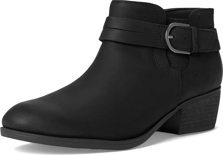 Clarks Charlten Rae Women's Boots Black Oily Leather : 5.5 B - Medium - Image 5