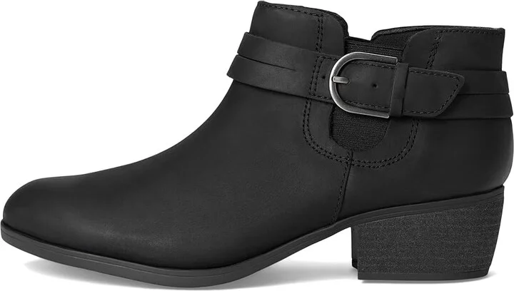 Clarks Charlten Rae Women's Boots Black Oily Leather : 5.5 B - Medium - Image 6