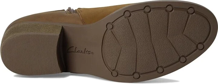 Clarks Charlten Rae Women's Boots Mushroom Oily Leather : 6 B - Medium - Image 3