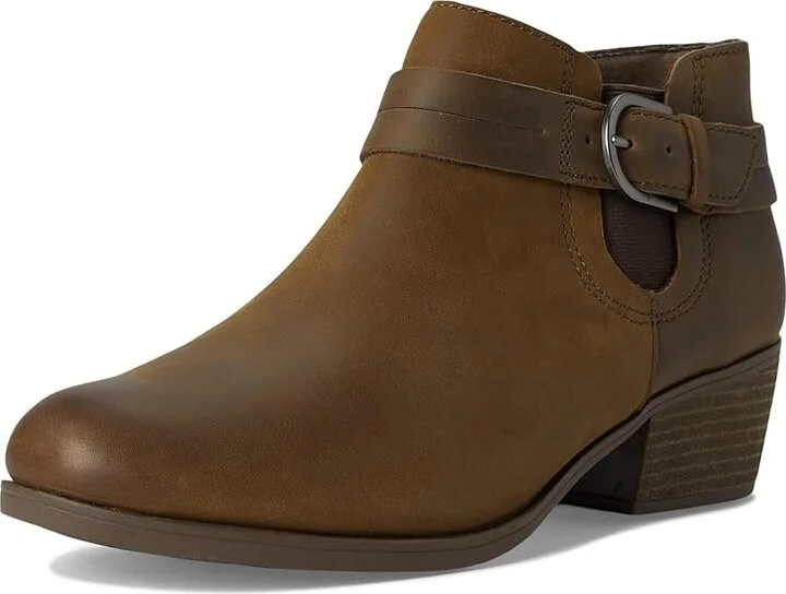 Clarks Charlten Rae Women's Boots Mushroom Oily Leather : 6 B - Medium - Image 5