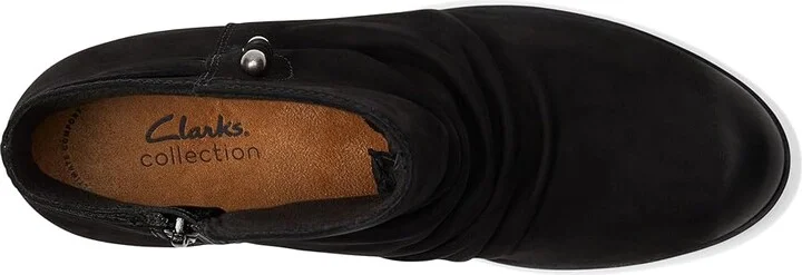 Clarks Charlten Rosa Women's Boots Black Nubuck : 10 B - Medium, Leather - Image 2