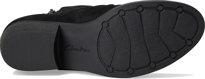 Clarks Charlten Rosa Women's Boots Black Nubuck : 10 B - Medium, Leather - Image 3