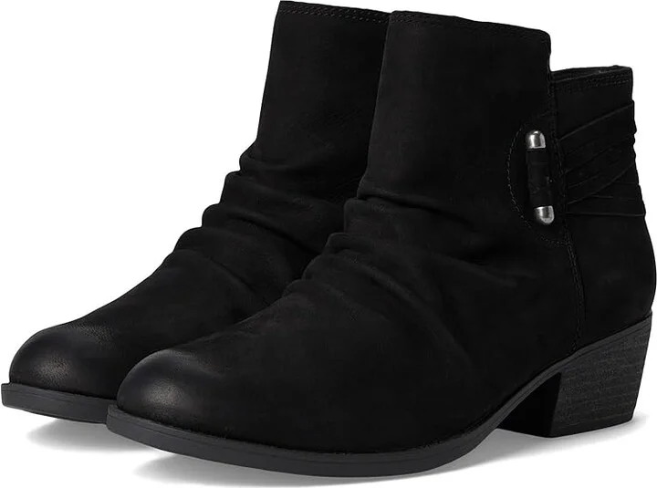 Clarks Charlten Rosa Women's Boots Black Nubuck : 10 B - Medium, Leather