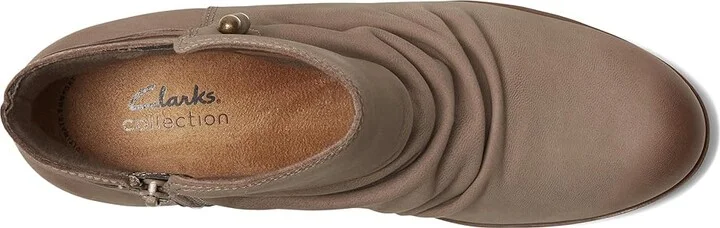 Clarks Charlten Rosa Women's Boots Dark Taupe Nubuck : 5.5 B - Medium, Leather - Image 2