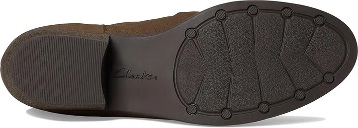 Clarks Charlten Rosa Women's Boots Mushroom Nubuck : 9.5 D - Wide, Leather - Image 3