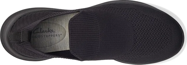 Clarks Circuit Path Women's Flat Shoes Black/Black Textile : 8 B - Medium, Synthetic - Image 2
