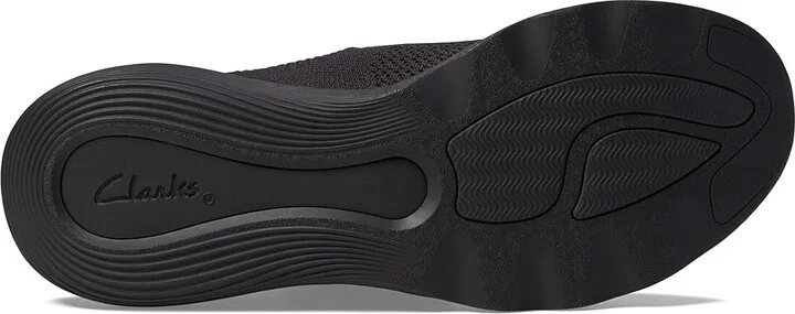 Clarks Circuit Path Women's Flat Shoes Black/Black Textile : 8 B - Medium, Synthetic - Image 3
