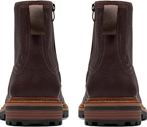 Clarks Clarkridge Hi Men's Boots Brown Scotch Grain Leather : 8.5 D - Medium, Leather/Rubber - Image 4