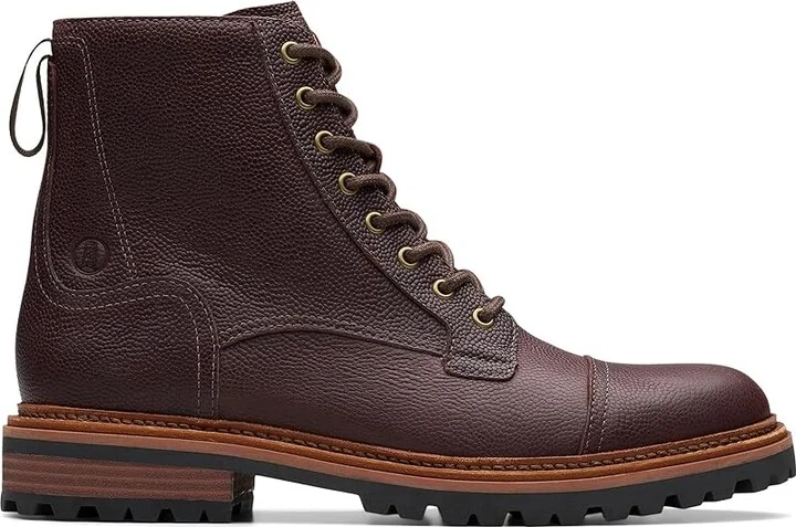 Clarks Clarkridge Hi Men's Boots Brown Scotch Grain Leather : 8.5 D - Medium, Leather/Rubber - Image 7