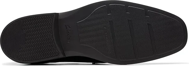Clarks Clarkslite Bit Men's Lace Up Wing Tip Shoes Black Leather : 7 D - Medium - Image 3
