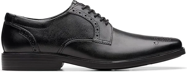 Clarks Clarkslite Tie Men's Lace Up Wing Tip Shoes Black Combi : 8 EE - Wide, Leather - Image 6