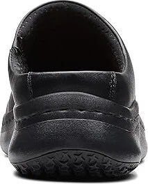 Clarks ClarksPro Clog Women's Shoes Black Leather : 6.5 D - Wide, Leather/Rubber - Image 3