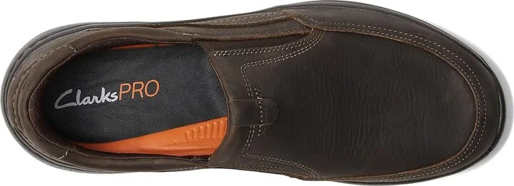 Clarks Clarkspro Step Men's Lace-up Boots Dark Brown Tumbled Leather : 10.5 D - Medium, Leather/Rubber - Image 2