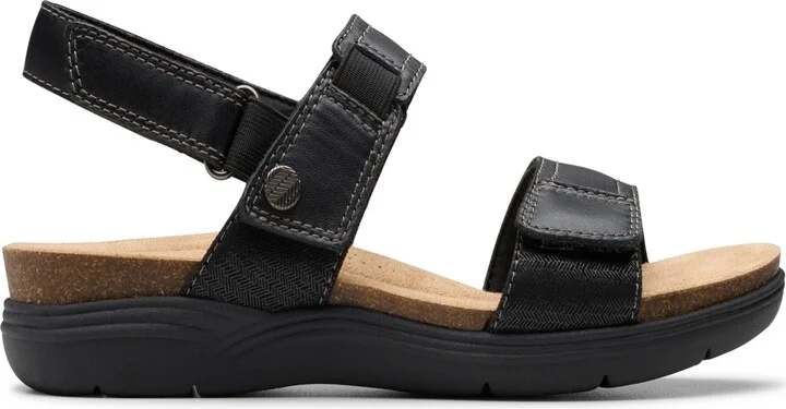 Clarks Collection Women's April Clover Riptape Flat Sandals - Image 7