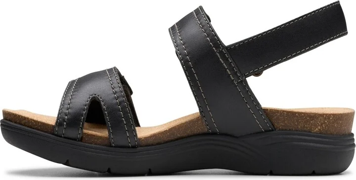 Clarks Collection Women's April Clover Riptape Flat Sandals - Image 8