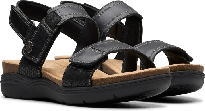 Clarks Collection Women's April Clover Riptape Flat Sandals - Image 10