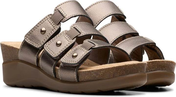 Clarks Collection Women's Calenne Lily Wedge Sandals - Image 6