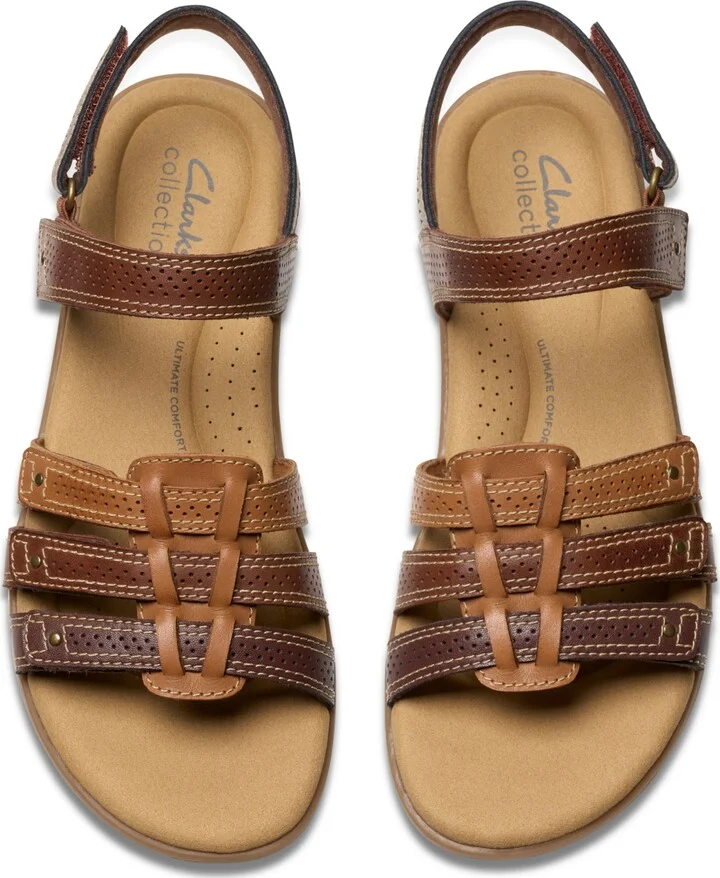Clarks Collection Women's Elizabelle Kay Riptape Flat Sandals - Image 9