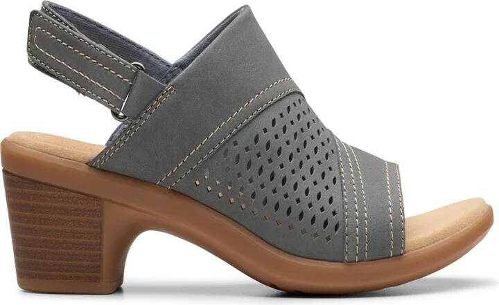 Clarks Collection Women's Emily2 Mist Block Heel Sandals - Image 2