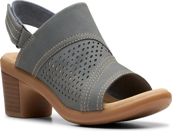 Clarks Collection Women's Emily2 Mist Block Heel Sandals