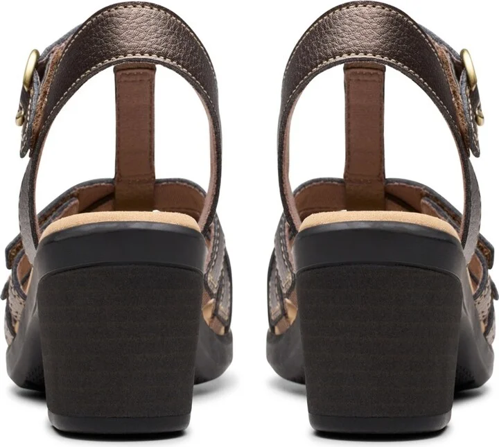 Clarks Collection Women's Emily2 Rose Block Heel Sandals - Image 8