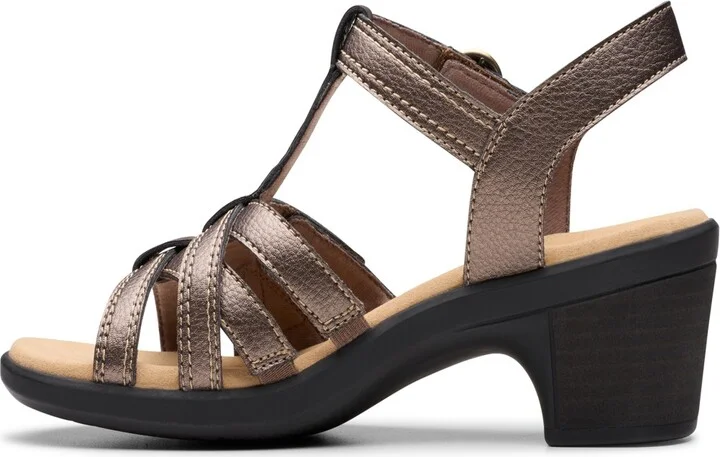 Clarks Collection Women's Emily2 Rose Block Heel Sandals - Image 11